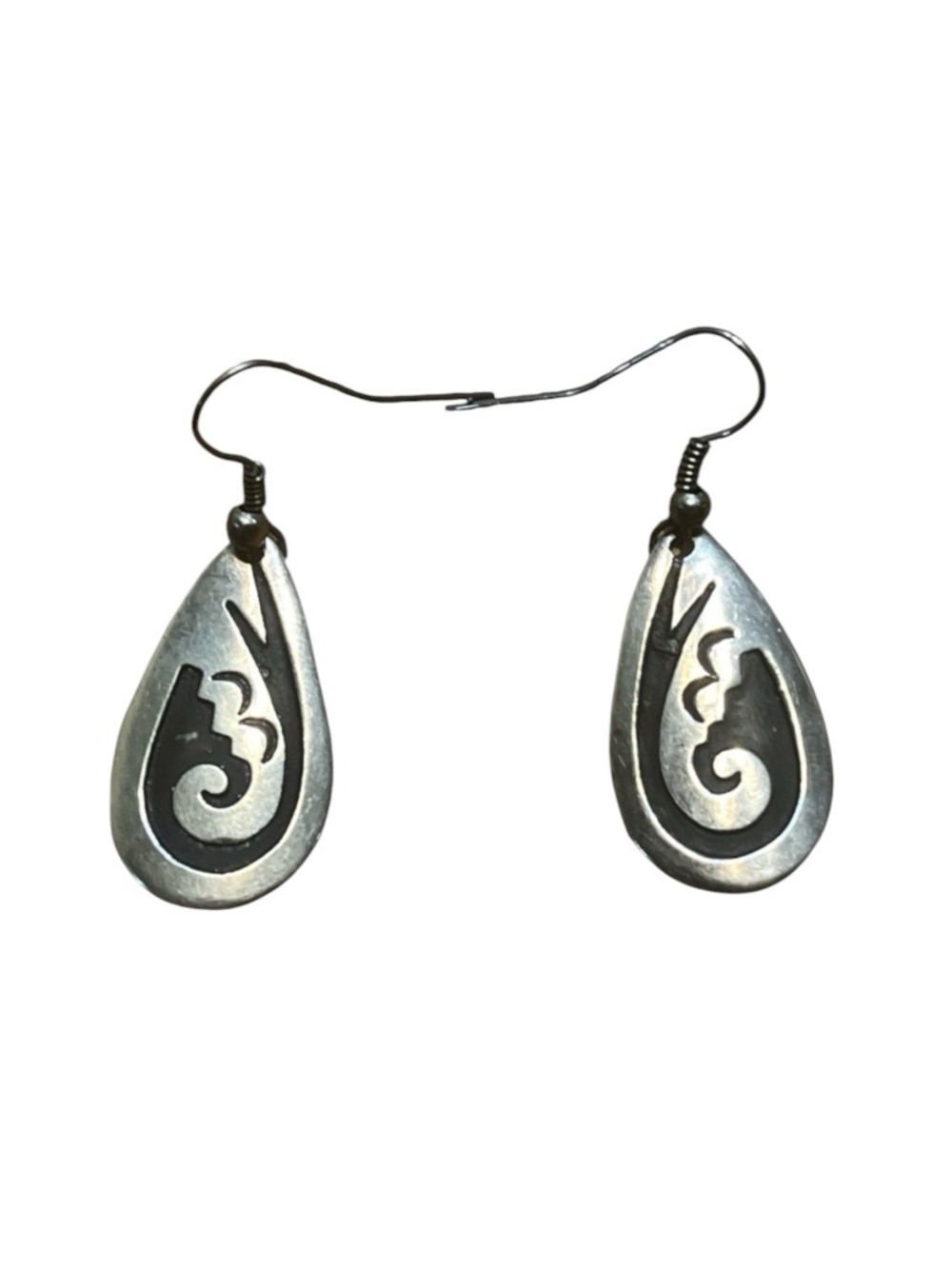 Vintage Navajo Singer Sterling Dangle Earrings